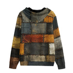 Men's Zip Up Hoodie Surrealistic Colorful Patchwork