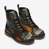 Leather Boots Surrealistic Colorful Patchwork