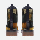 Leather Boots Surrealistic Colorful Patchwork