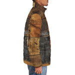 Down-Padded Puffer Jacket Old Jeans Patchwork Print