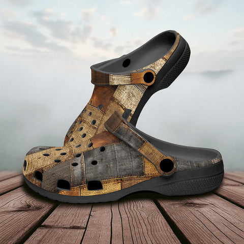 Classic Clogs Old Jeans Patchwork
