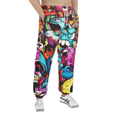 Men's Sweatpants Grotesques Monster Faces Collage