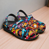 Classic Clogs Grotesques Monster Faces Collage