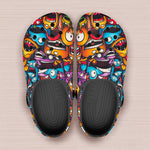 Classic Clogs Grotesques Monster Faces Collage
