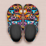 Classic Clogs Grotesques Monster Faces Collage