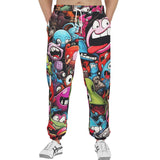 Men's Sweatpants Colorful Monsters Graffiti