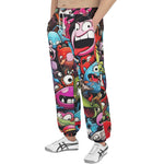 Men's Sweatpants Colorful Monsters Graffiti