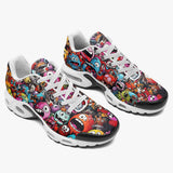 Air Cushion Sneakers Colorful Monsters Graffiti