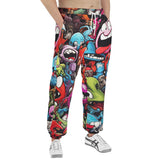 Men's Sweatpants Colorful Monsters Graffiti