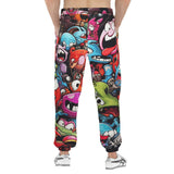 Men's Sweatpants Colorful Monsters Graffiti