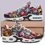 Air Cushion Sneakers Colorful Monsters Graffiti