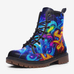 Leather Boots Neon Graffiti Street Art