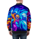 Bomber Jacket Neon Graffiti Street Art