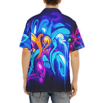 Hawaiian Shirt Neon Graffiti Street Art