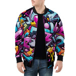 Bomber Jacket Graffiti Letters Collage