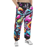 Men's Sweatpants Graffiti Letters Collage