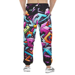 Men's Sweatpants Graffiti Letters Collage