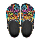 Classic Clogs Colorful Graffiti Art