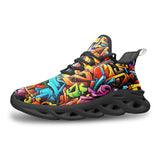 Sports Sneakers Colorful Graffiti Art