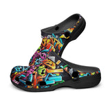 Classic Clogs Colorful Graffiti Art