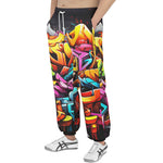 Men's Sweatpants Colorful Graffiti Art