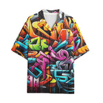 Hawaiian Shirt Colorful Graffiti Art