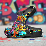 Classic Clogs Colorful Graffiti Art