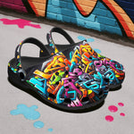 Classic Clogs Colorful Graffiti Art