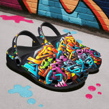 Classic Clogs Colorful Graffiti Art