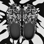 Classic Clogs Black and White Graffiti Art
