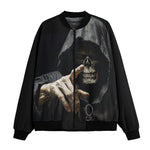 Bomber Jacket Gothic Grim Reaper Hand Painting