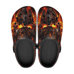 Classic Clogs Mistic Skull on Flame