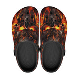 Classic Clogs Mistic Skull on Flame