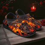 Classic Clogs Mistic Skull on Flame