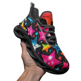 Sports Sneakers Colorful Stars Art