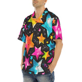 Hawaiian Shirt Colorful Stars Art