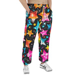 Men's Sweatpants Colorful Stars Art