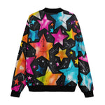 Bomber Jacket Colorful Stars Art