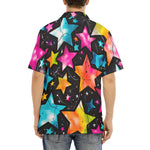 Hawaiian Shirt Colorful Stars Art