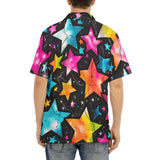 Hawaiian Shirt Colorful Stars Art