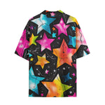 Hawaiian Shirt Colorful Stars Art