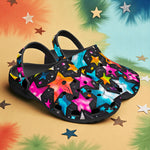 Classic Clogs Colorful Stars Art