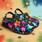 Classic Clogs Colorful Stars Art