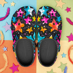 Classic Clogs Colorful Stars Art