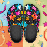 Classic Clogs Colorful Stars Art