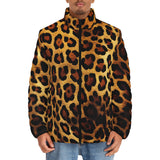 Down-Padded Puffer Jacket Leopard Cloth Texture