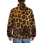 Down-Padded Puffer Jacket Leopard Cloth Texture
