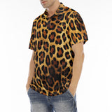 Men's Polo Shirt Leopard Cloth Texture