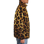 Down-Padded Puffer Jacket Leopard Cloth Texture