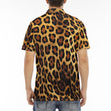 Men's Polo Shirt Leopard Cloth Texture